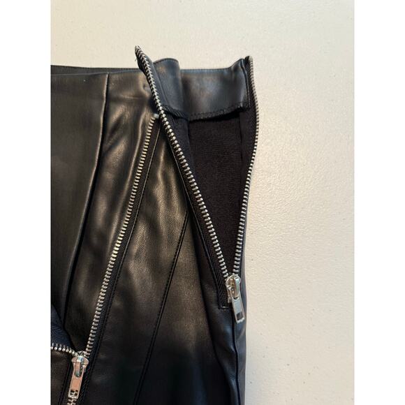 Lulus Tough Stuff Black Vegan Leather Skirts Size Medium - Picture 6 of 10